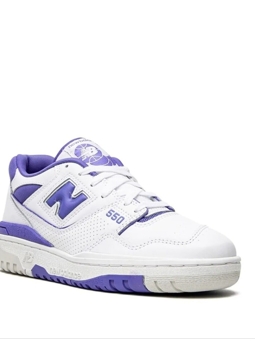 New Balance 550 White/Blue "White Aura" Low Top Lace-Up Sneakers BBW550WB US7